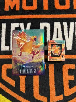 MTG Final Fantasy Chocobo Pinfinity AR-Enhanced Promo Pin and Mini Poster New - Image 4