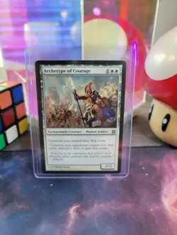 Archetype Of Courage Magic The Gathering Born Of The Gods Regular Uncommon LP - Image 1