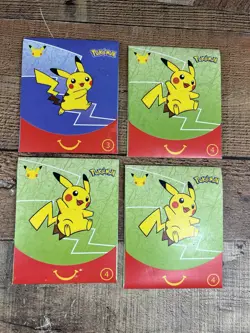 Pokemon Cards 25th Anniversary McDonald's Happy Meal Unopened Lot Of 4 - Image 1