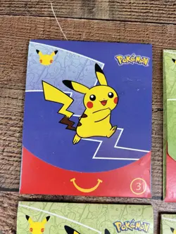 Pokemon Cards 25th Anniversary McDonald's Happy Meal Unopened Lot Of 4 - Image 2