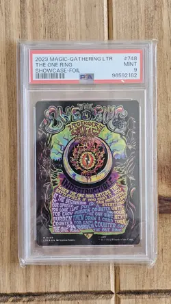 Mtg Magic Lord Of The Rings The One Ring Showcase Foil MINT PSA Graded 9 - Image 1