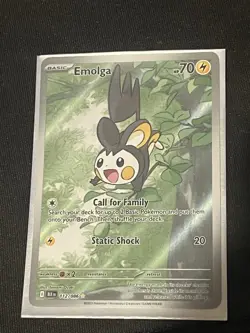The Pokemon Company Emolga Sv: Black Bolt 112/086 IR Holo HP70 EN 2025 - Image 2