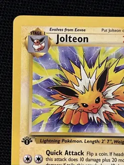 Pokemon Jolteon 20/64 (1st Edition) *Near Mint* Jungle ‘Never Played Card’ - Image 3