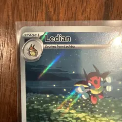 Ledian 144/142 Stellar Crown Pokemon Illustration Rare Near Mint - Image 2