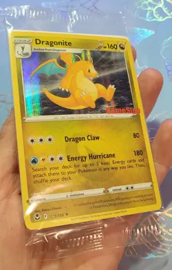 SEALED Pokemon Dragonite 131/195 Silver Tempest GameStop Stamped Holo Rare Promo - Image 3