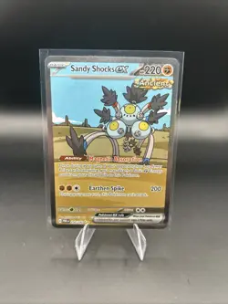 Pokemon TCG Sandy Shocks ex 250/182 Illustration Rare From Paradox Rift￼ - Image 1