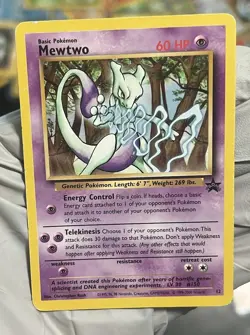 Pokemon Mewtwo TCG Black StarPromo #12 WOTC - Image 1