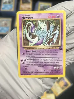 Pokemon Mewtwo TCG Black StarPromo #12 WOTC - Image 2