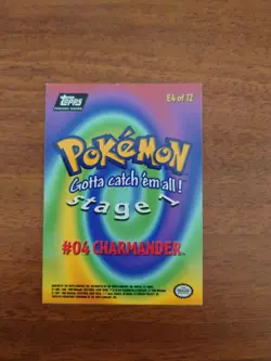 Pokemon Topps Movie Edition #04 Charmander Stage 1 E4 of 12 - Image 2
