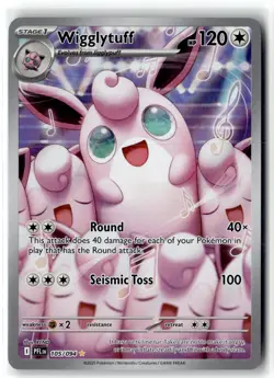 Wigglytuff 105/094 Illustration Rare Phantasmal Flames Pokemon NM b3 - Image 1