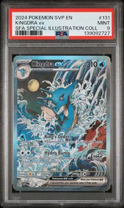 PSA 9 MINT 2024 POKEMON SVP EN-SV BLACK STAR PROMO #131 KINGDRA EX - Image 1