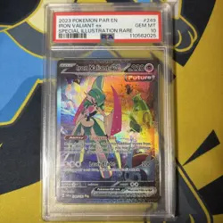 Pokemon TCG Iron Valiant EX Paradox Rift 249/182 Special Illustration PSA 10 - Image 1