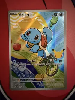 Squirtle 039 Mega Evolution Promo Holo Pokemon TCG NM Pikachu Stamp - Image 1