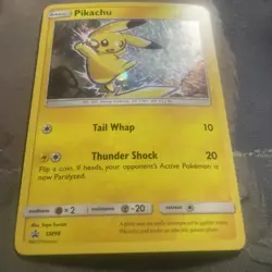 Pokemon Pikachu Promo Holo 2017 Sun & Moon Black Star SM98 - Image 2