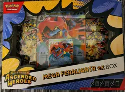 Pokemon Ascended Heroes Mega Feraligatr Ex Box Brand New Factory Sealed - Image 1