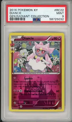 2016 Pokemon XY Generations Radiant Collection Diancie #RC22 PSA 9 - Image 1