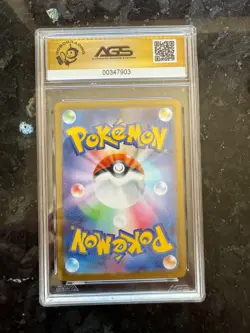 2025 Pokemon Japanese Team Rocket's Moltres SAR #124 AGS 10 Gold Label Pristine - Image 2