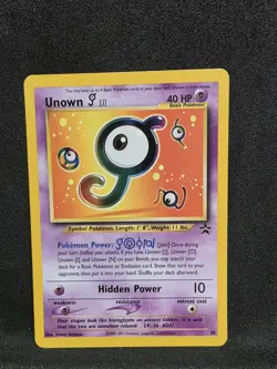 Vintage Pokemon TCG - Black Star Promo - Unown [J] 38/53 Regular: NM- - Image 1
