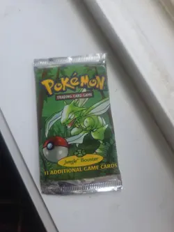1999 Pokemon Jungle Booster Pack - Factory Sealed Unweighed Scyther Art NoRefund - Image 2