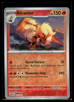 2023 Scarlet & Violet Series - Scarlet & Violet - 151 Arcanine Reverse Holo #59 - Image 1