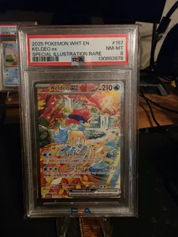 Pokemon Keldeo ex 167/086 Sv: White Flare Special Illustration Rare Holo PSA 8 - Image 1