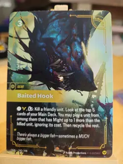 Riftbound Baited Hook Gear Card 242/298 Cost 3 League of Legends CCG - Image 3