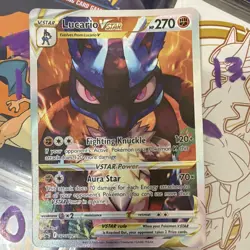 Pokemon Lucario VSTAR SWSH291 Sword & Shield Promo Holo Vstar 270 HP Card - Image 1