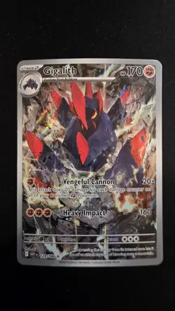 Pokemon TCG Gigalith White Flare Illustration Rare Card 129/086 NM - Image 1