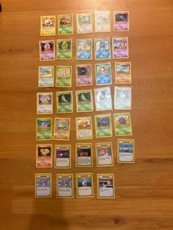 Base Set 2 Unlimited Pokemon Bulk 34 Card Vintage Lot - Image 1