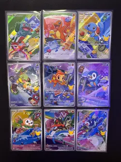 First Partner Illustration Collection Full Set 9 Cards Mint Pack Fresh Pokemon - Image 1