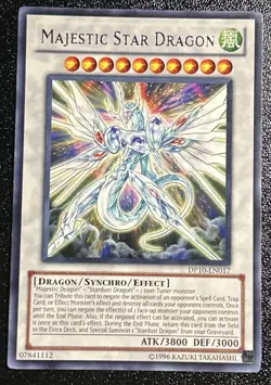 Vintage Yugioh Majestic Star Dragon Trading Card #DP10-EN017 Rare NM/MT - Image 1
