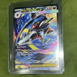 Pokemon TCG Mega Sharpedo EX 127/094 Holo 330 HP Dark Type Card English - Image 1