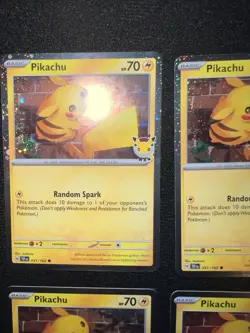 Huge Pikachu Lot 051/162 Stamped Cosmos Pokemon Card Collection Holos Rare NM - Image 3