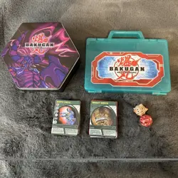 Bakugan Battle Brawlers Bundle Lot - 2 Brawlers - Stack Of Play Cards - Two Case - Image 1