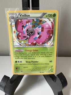 Vivillon - 15/162 - Pokemon Breakthrough XY Cosmos Holo Rare Card NM - Image 1