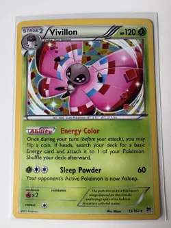 Vivillon - 15/162 - Pokemon Breakthrough XY Cosmos Holo Rare Card NM - Image 2