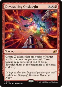 ~ Devastating Onslaught ~ NM Foil ~ Edge of Eternities ~ MTG ~ - Image 1