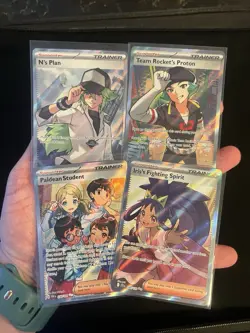 Huge Trainer Full Art Lot Pokemon Card Collection Holos Rare Hits NM - Image 1