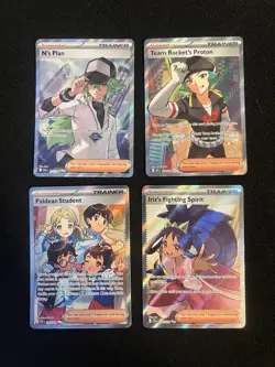Huge Trainer Full Art Lot Pokemon Card Collection Holos Rare Hits NM - Image 2