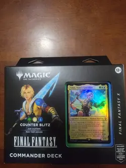 Magic: the Gathering Final Fantasy X Commander Deck Counter Blitz, Sealed, Worn - Image 1