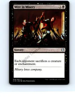 Mire in Misery #19 Uncommon Commander 2019 MTG NP Near Mint or Better - Image 1