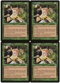 MTG Quirion Elves x4 Mirage Common NM/LP Playset - Image 1
