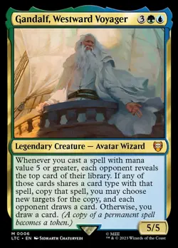 MTG Gandalf, Westward Voyager ** Tales of Middle-earth Commander ** English - Image 1