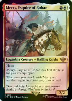 MTG Merry, Esquire of Rohan Foil ** The Lord of the Rings ** English - Image 1