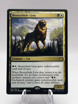 Bronzehide Lion 210/254 Theros Beyond Death THB MTG NM - Image 1