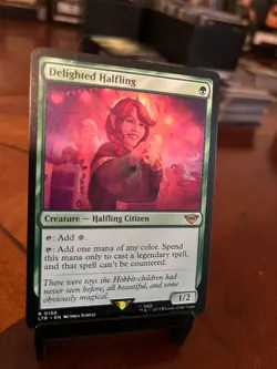 Delighted Halfling Magic the Gathering Tales of Middle Earth - Mint Unplayed - Image 1