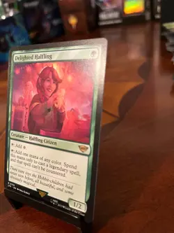 Delighted Halfling Magic the Gathering Tales of Middle Earth - Mint Unplayed - Image 2
