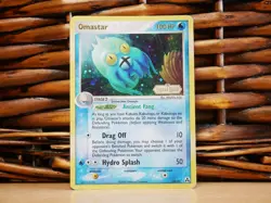 Pokemon OMASTAR 23/92 REV HOLO RARE | MP Moderate Play | EX Legend Maker | 2006 - Image 1