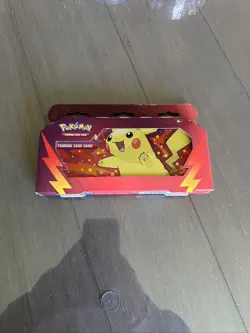 Pokemon 2022 Back to School Pikachu Pencil Case Set 2 Booster Packs & Tin SEALED - Image 1
