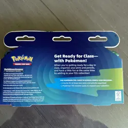 Pokemon 2022 Back to School Pikachu Pencil Case Set 2 Booster Packs & Tin SEALED - Image 2